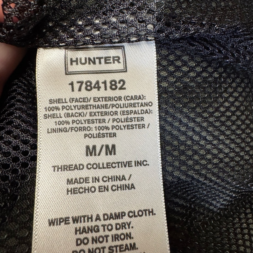 Like new! Hunter Ladies' Rubberized Rain Jacket Size M Green - Picture 6 of 11